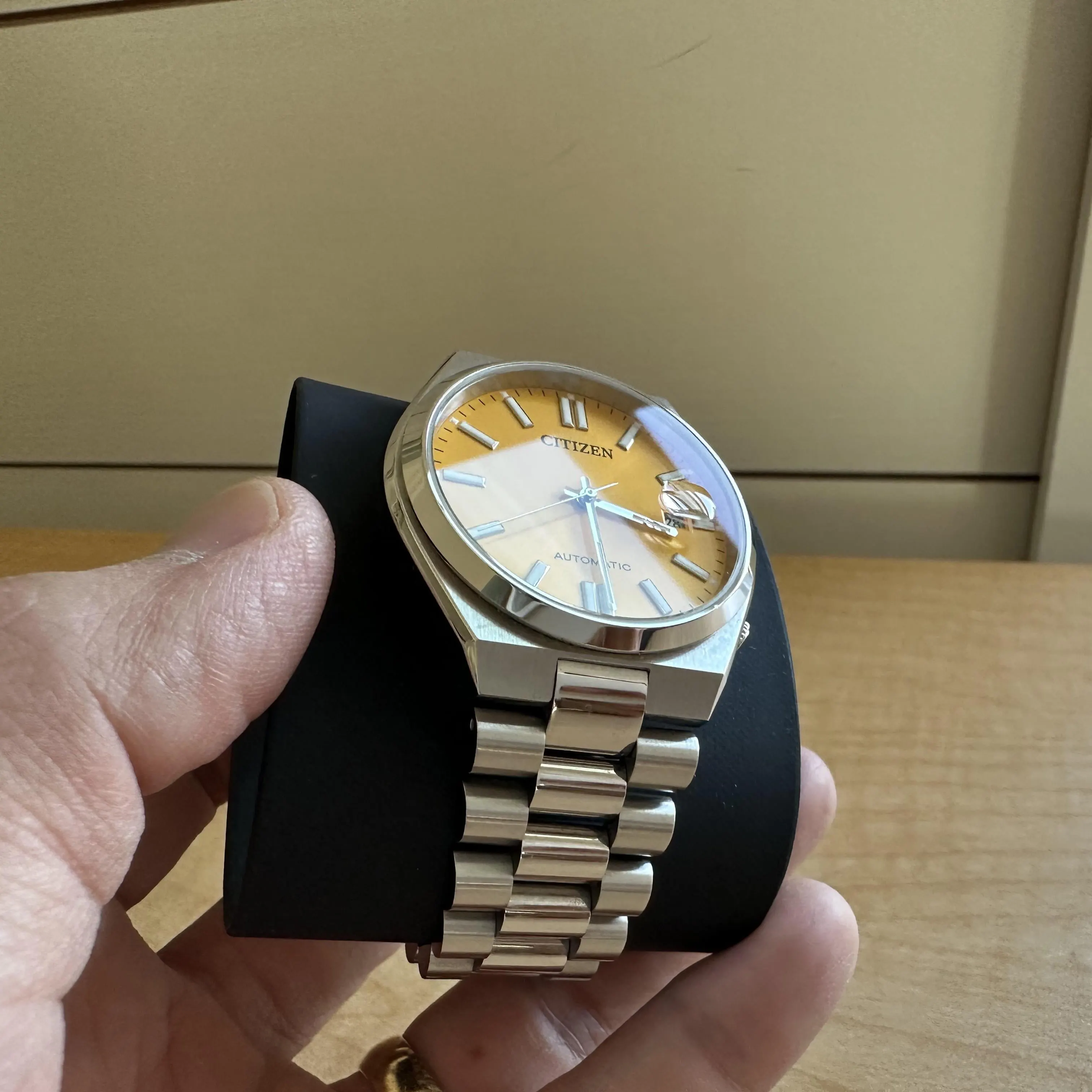 Citizen Tsuyosa Yellow Dial Unique Men’s Watch- NJ0150-81Z